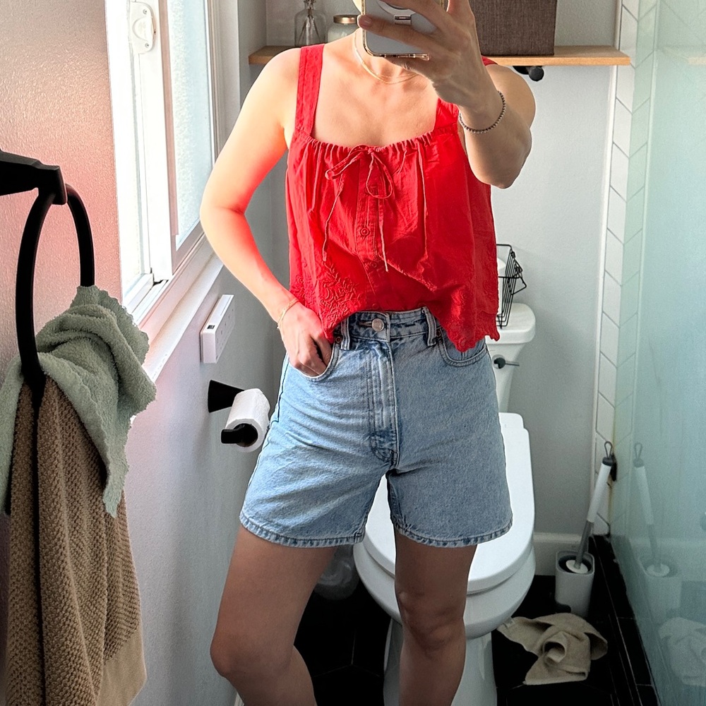 Zara Blue Denim Jean Shorts - they are perfection! Light wash